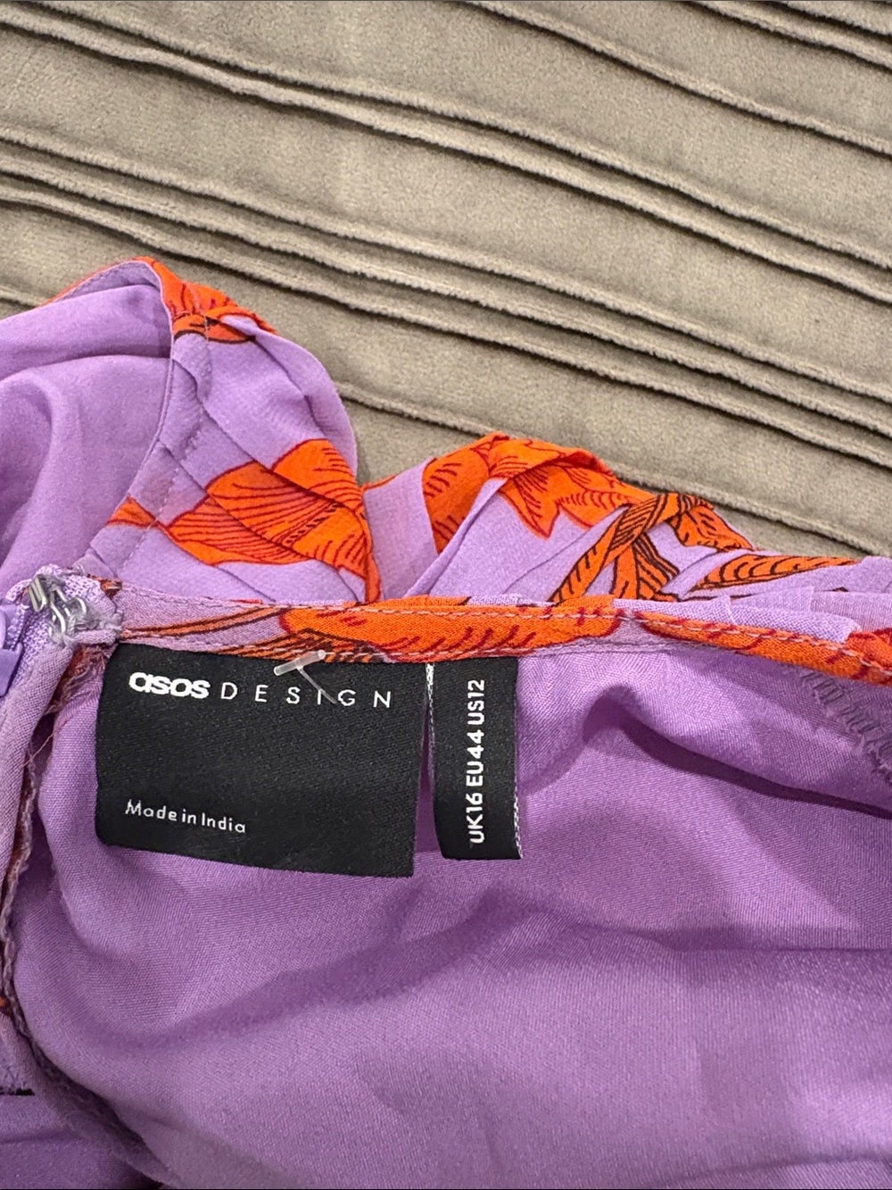 ASOS Lavender and Red Floral Twist-Front Maxi Dress - Picture 6 of 10